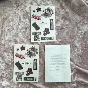 Coach Floral and Star Sticker Set